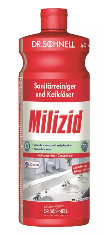 Dr.Schnell Sanitärreiniger und Kalklöser Milizid 1 Liter