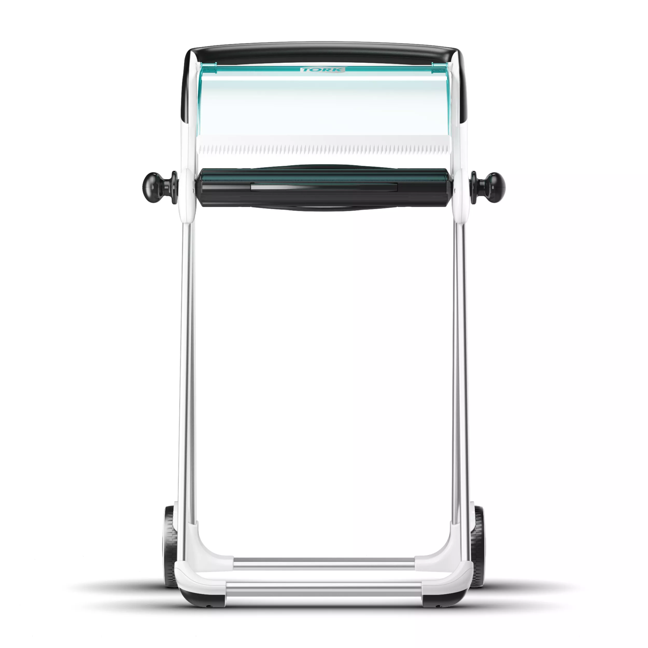 Tork Bodenständer für Wischtuchrollen Weiß und Türkis W1, Mobil, Performance Linie, 652000
