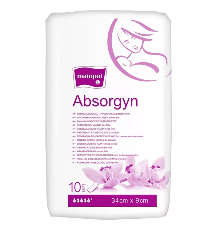 Seni Absorgyn Rechteckvorlage unsteril 35x11cm, ohne Folie - Packung mit 15 Stück