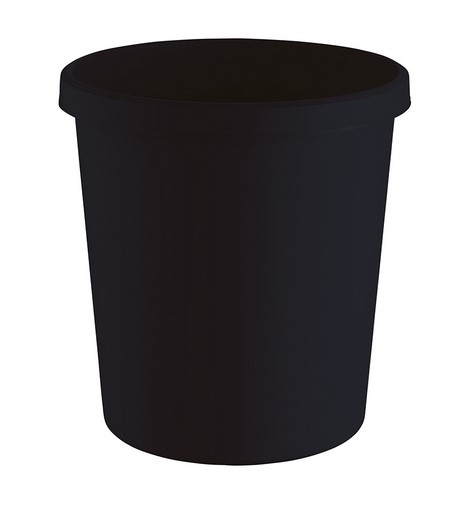 Helit Papierkorb "the green german" 18L - schwarz