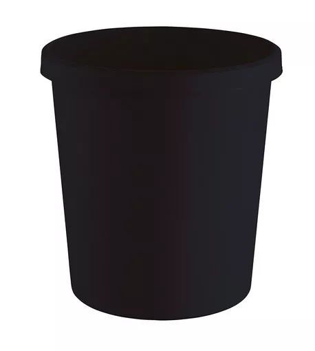 Helit Papierkorb "the green german" 18L - schwarz