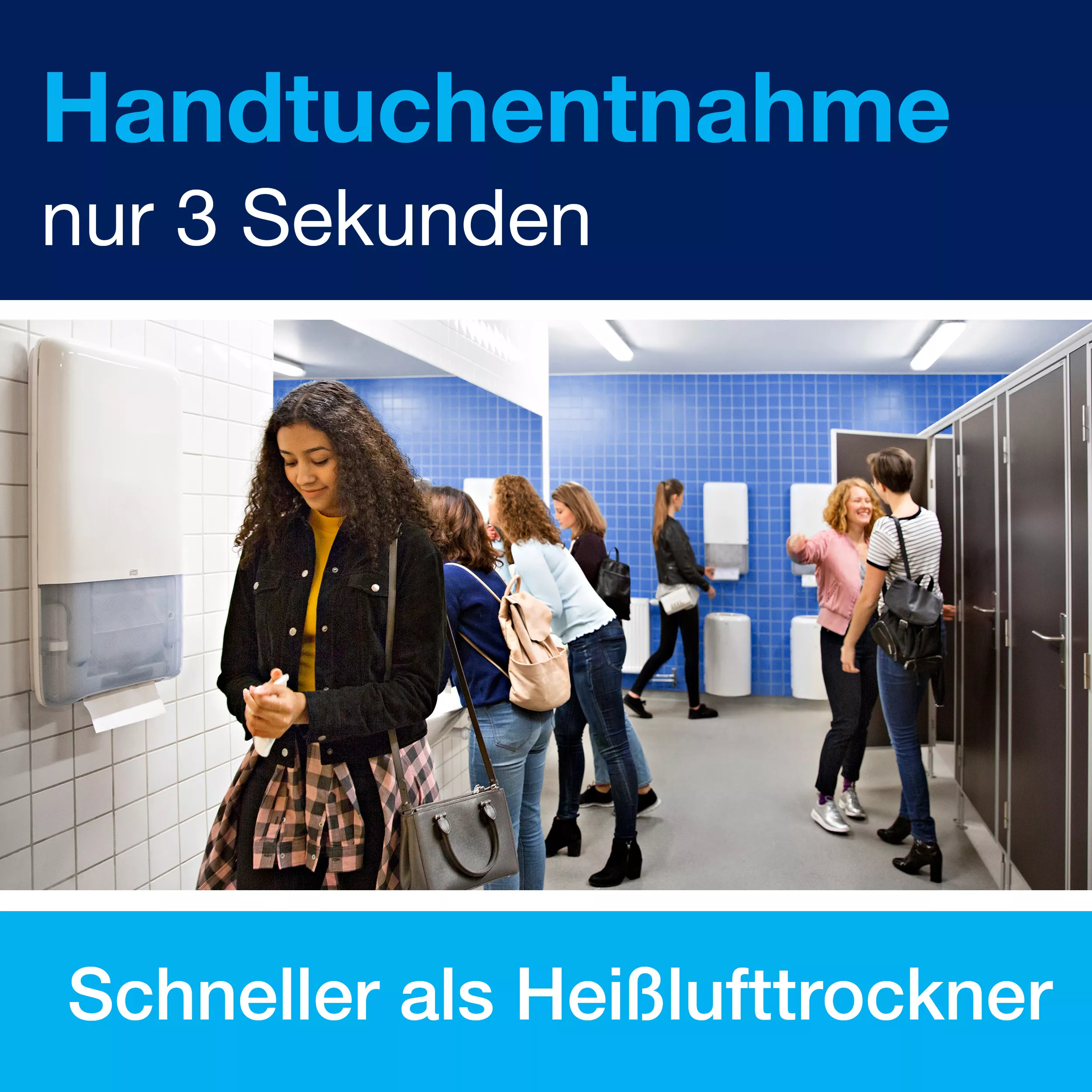 Tork PeakServe® Endlos™-Papierhandtücher Weiß H5, Advanced-Qualität, komprimiert, 12 × 270 Tücher, 100589