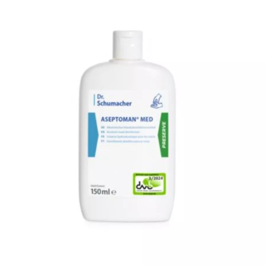 Dr. Schumacher Aseptoman MED Händedesinfektion 150 ml Kittelflasche – alkoholisches Handdesinfektionsmittel