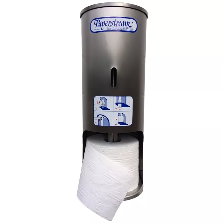 Toilettenpapierspender Paperstream 3-fach - Edelstahl V4A - abschließbar