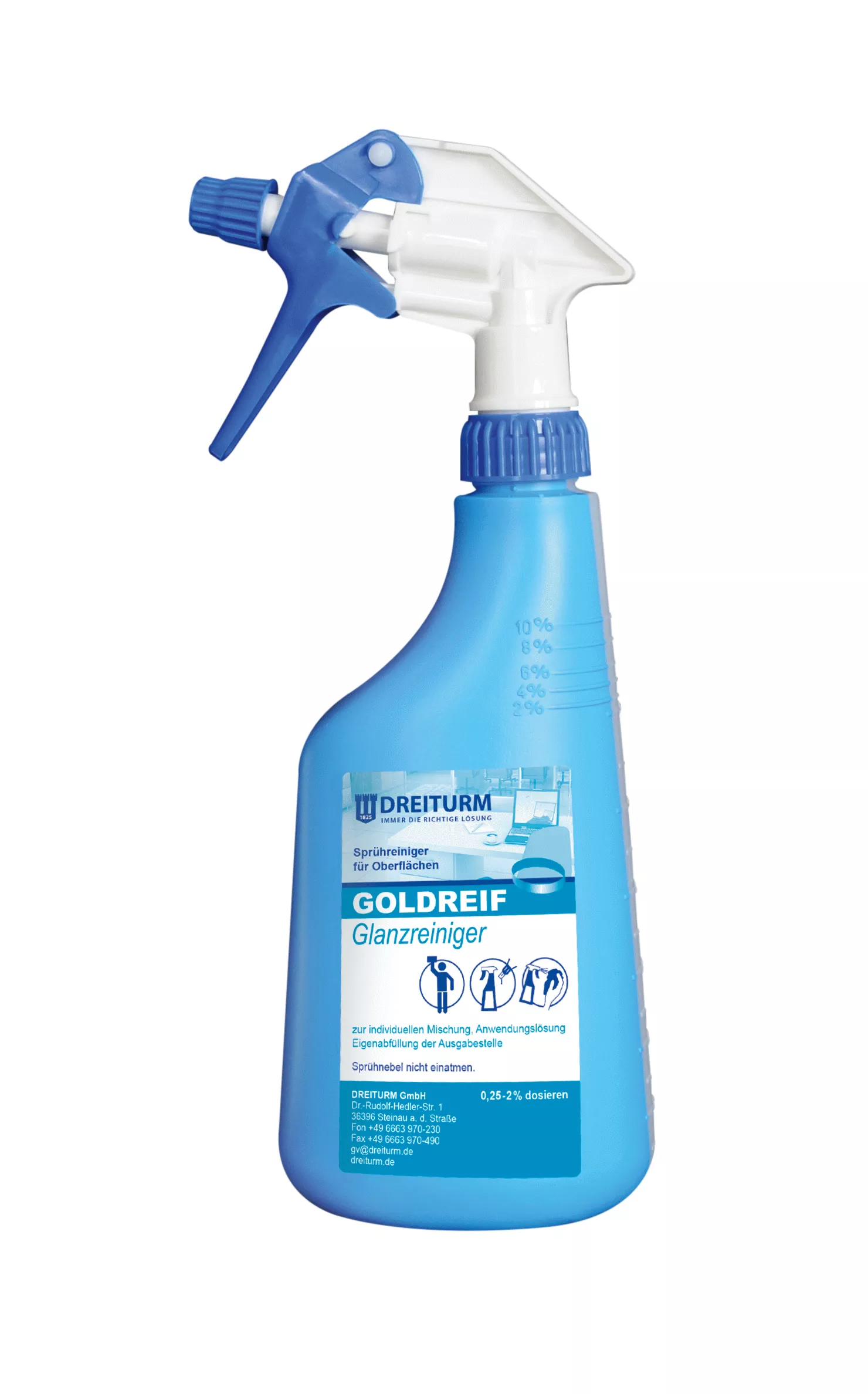 Dreiturm Sprühflaschen GR Glanzreiniger - Leerflasche - 9982