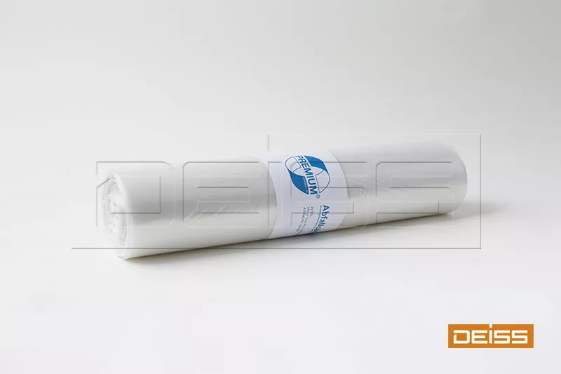 DEISS Abfallsack PREMIUM 120l transparent 60my (1 Rolle =25 Stück)