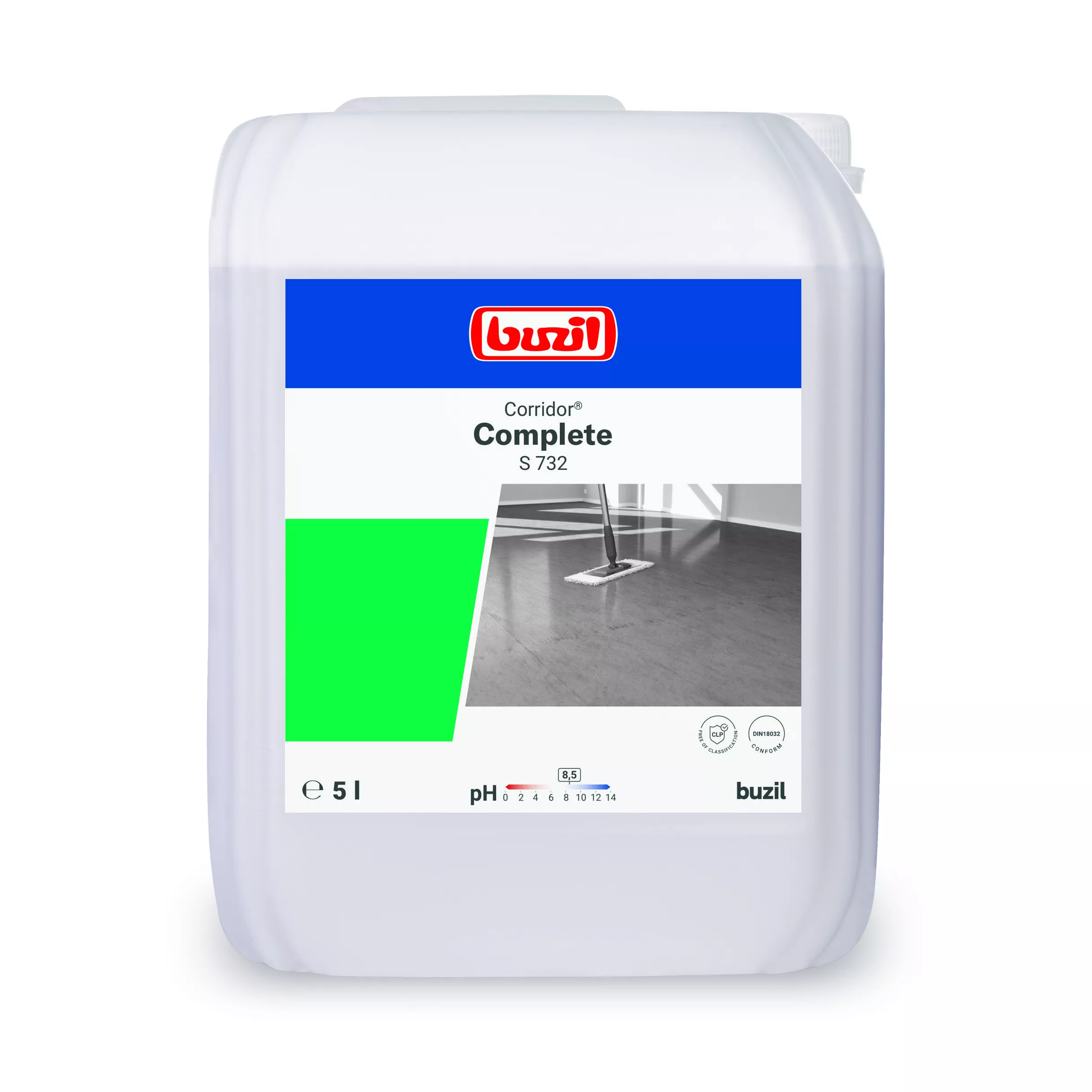 Buzil glänzende Mehrzweckemulsion Corridor® Complete S732 – 5L Kanister