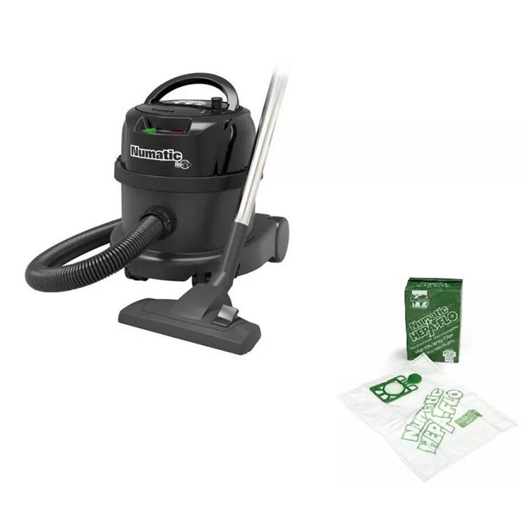 Numatic Staubsauger Henry 170 plus PPR170-11, schwarz/schwarz inkl.Zubehörset + HEPA Vliesbeutel