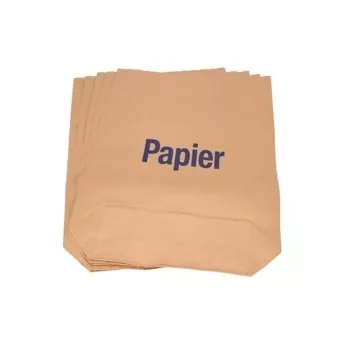 DEISS Müllsäcke Papier 120 Liter, Aufdruck: PAPIER