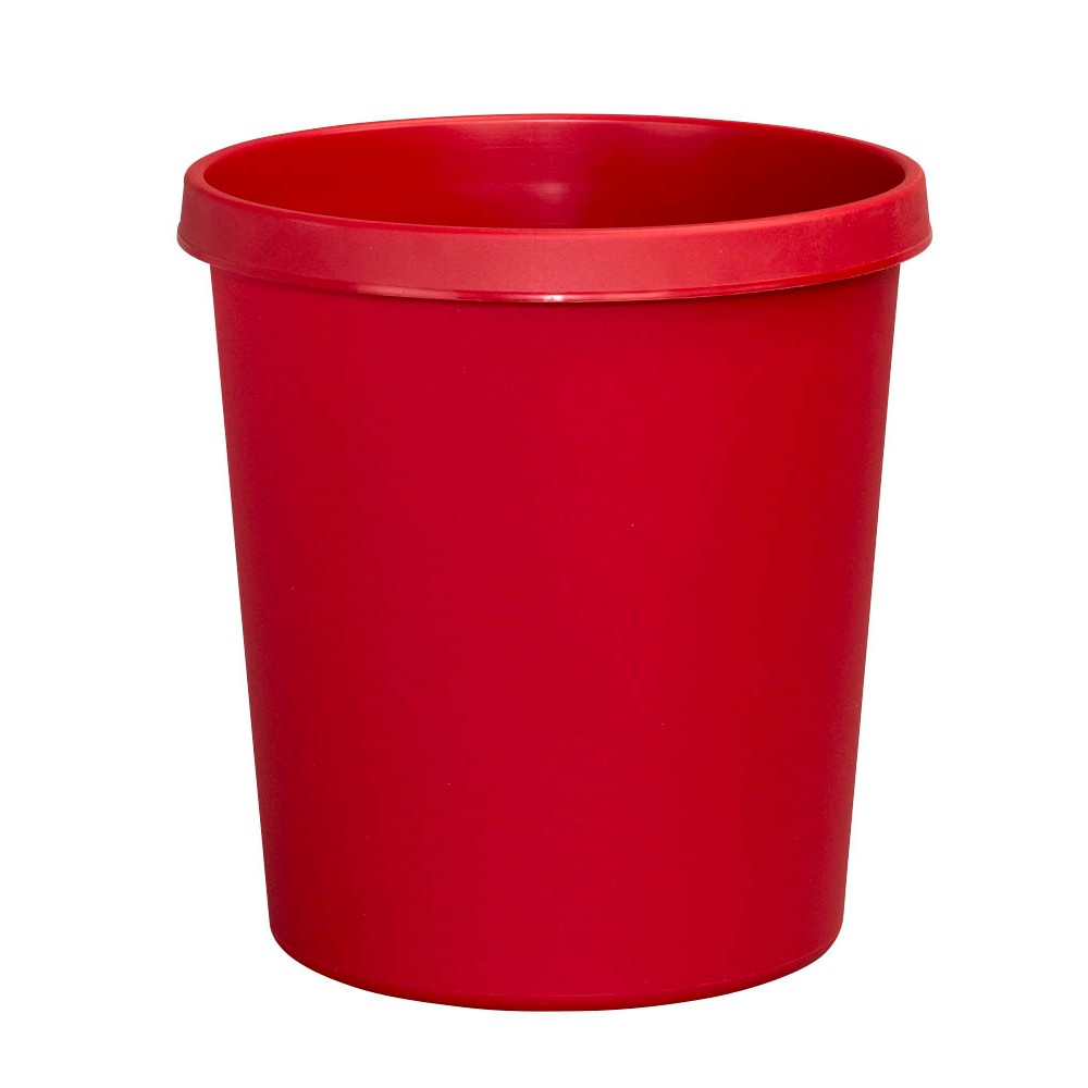 Helit Papierkorb mit Rand 18 L rot