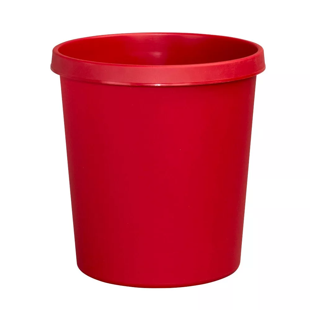 Helit Papierkorb mit Rand 18 L rot