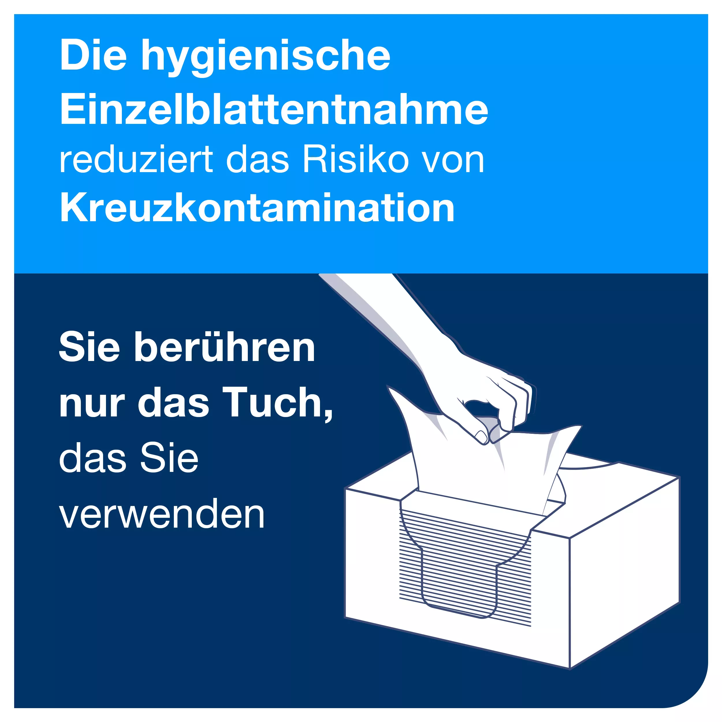Tork Extra Starke Industrie Papierwischtücher Blau W7, Spenderbox, 1 Box, 130083