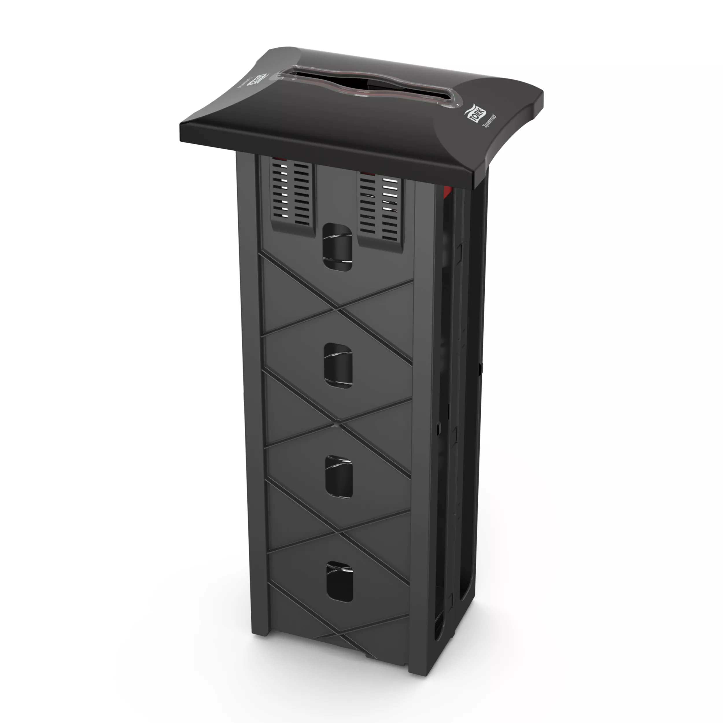 Tork Xpressnap® Einbauspender Schwarz, Signature Linie, 54,6 cm × 25,1 cm × 17,8 cm, 272702