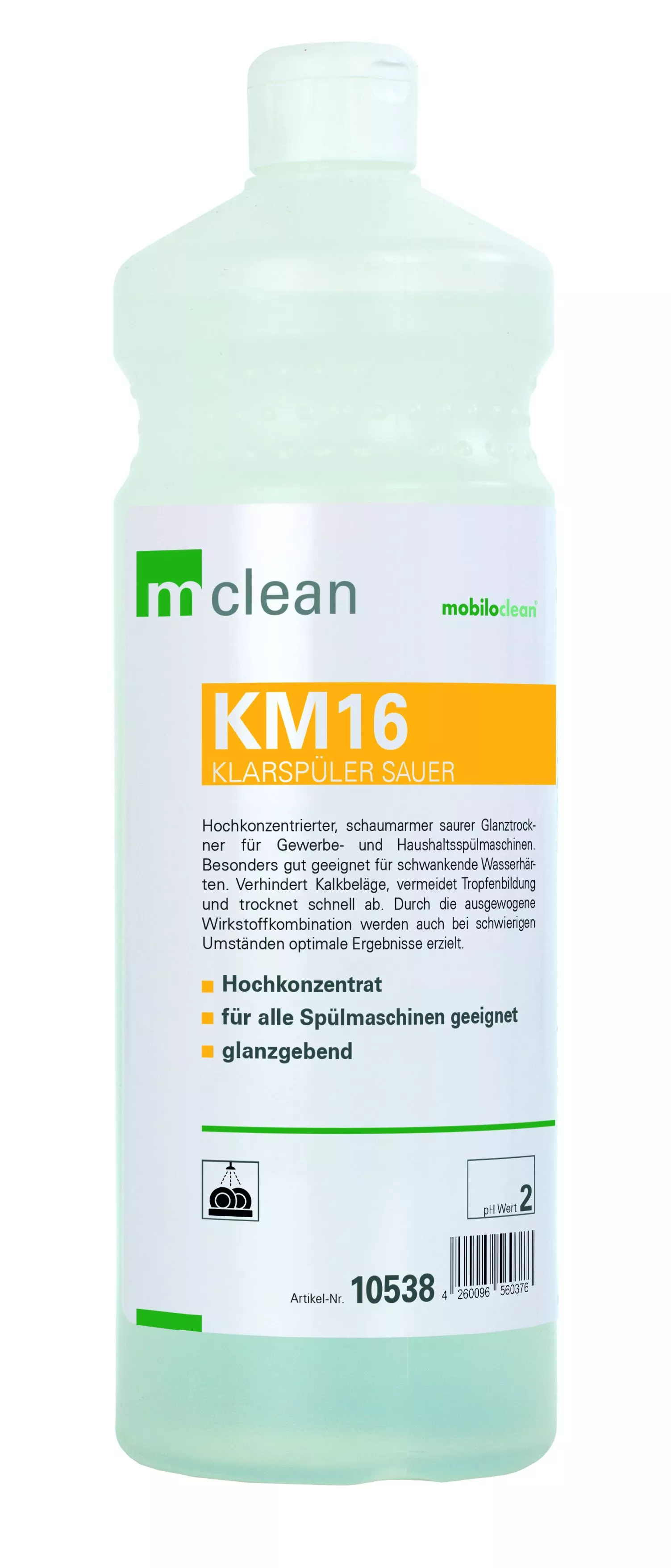 Cleanclub Klarspüler sauer KM16 1L