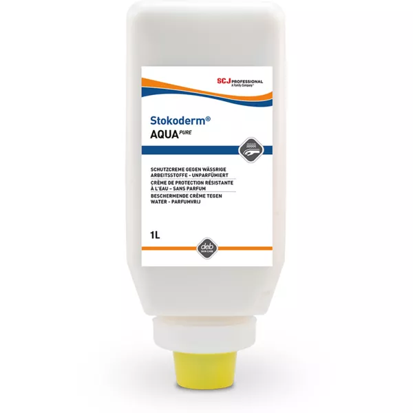 Stockhausen Stokoderm Aqua Pure Hautschutzcreme – 1000ml Softflasche
