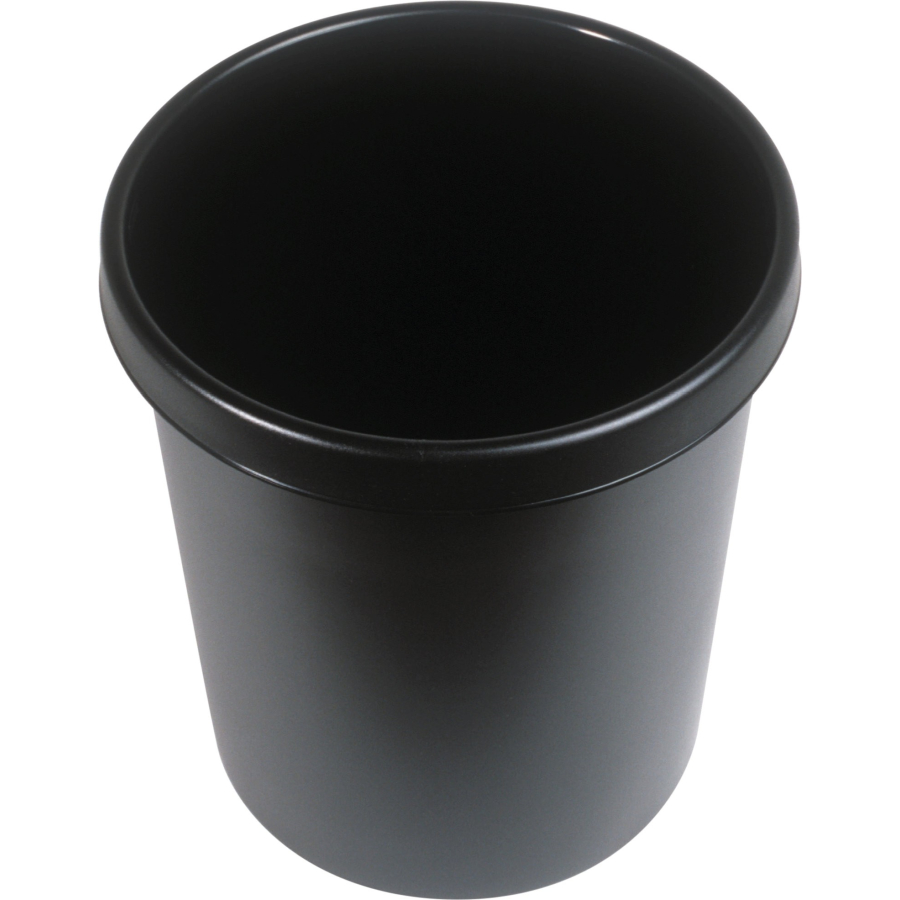 Helit Papierkorb mit Rand 30 L schwarz