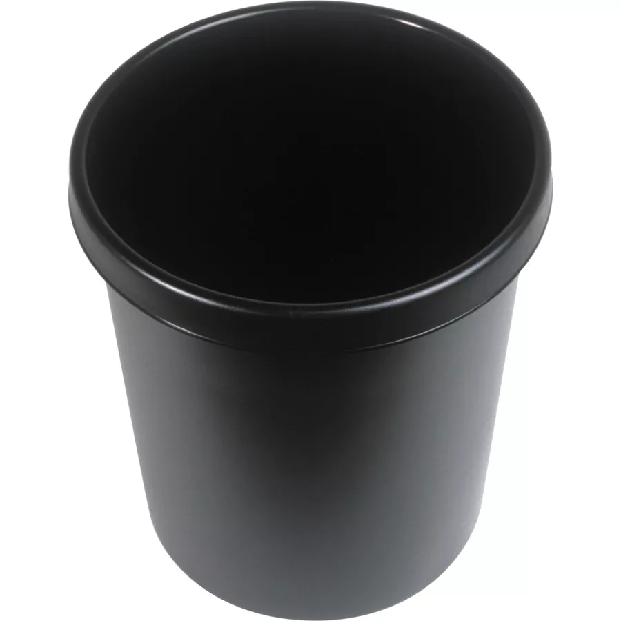 Helit Papierkorb mit Rand 30 L schwarz