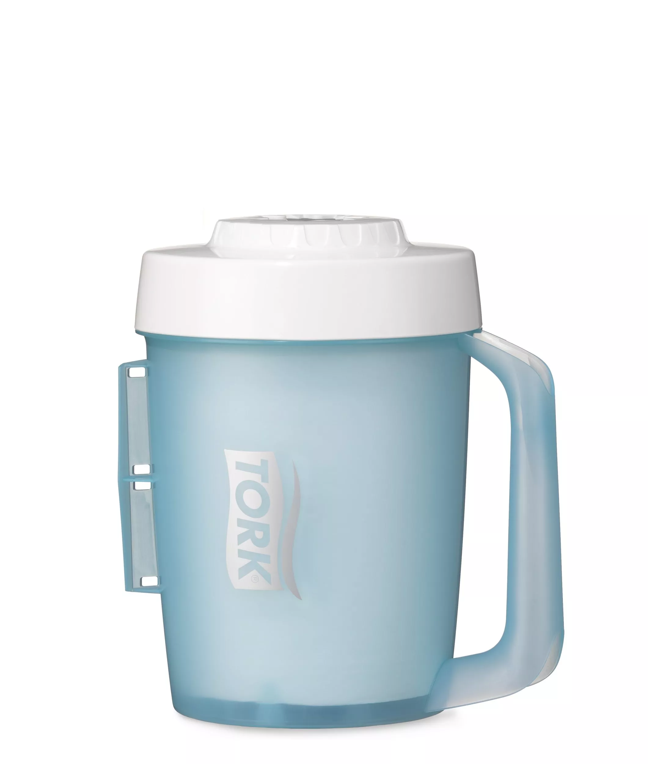 Tork Mini Innenabrollungsspender Weiß und Türkis M1, Einhändige Bedienung, Performance Linie, 658002