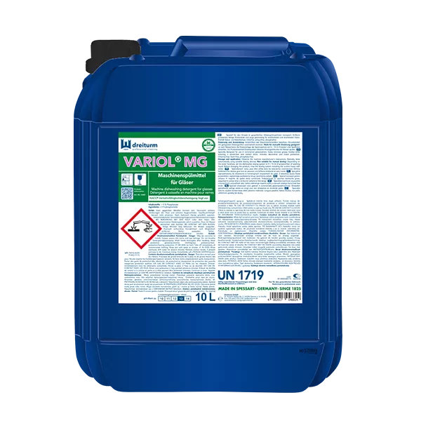 Dreiturm VARIOL MG – Maschinenspülmittel für Gläser 10 L Kanister