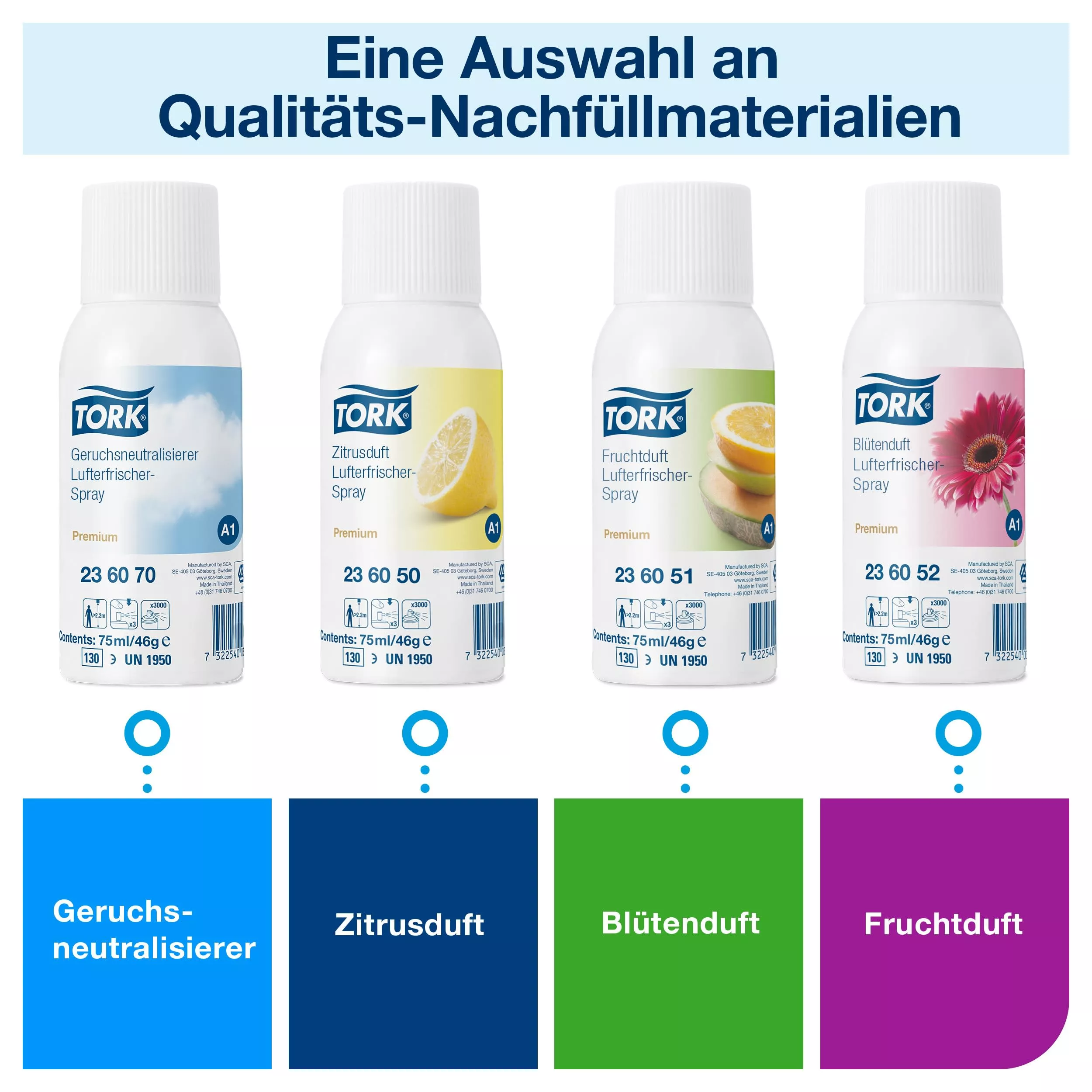 Tork Spender für Lufterfrischer Sprays Grau A1, Schnelle Nachfüllung, Elevation Linie, 256055