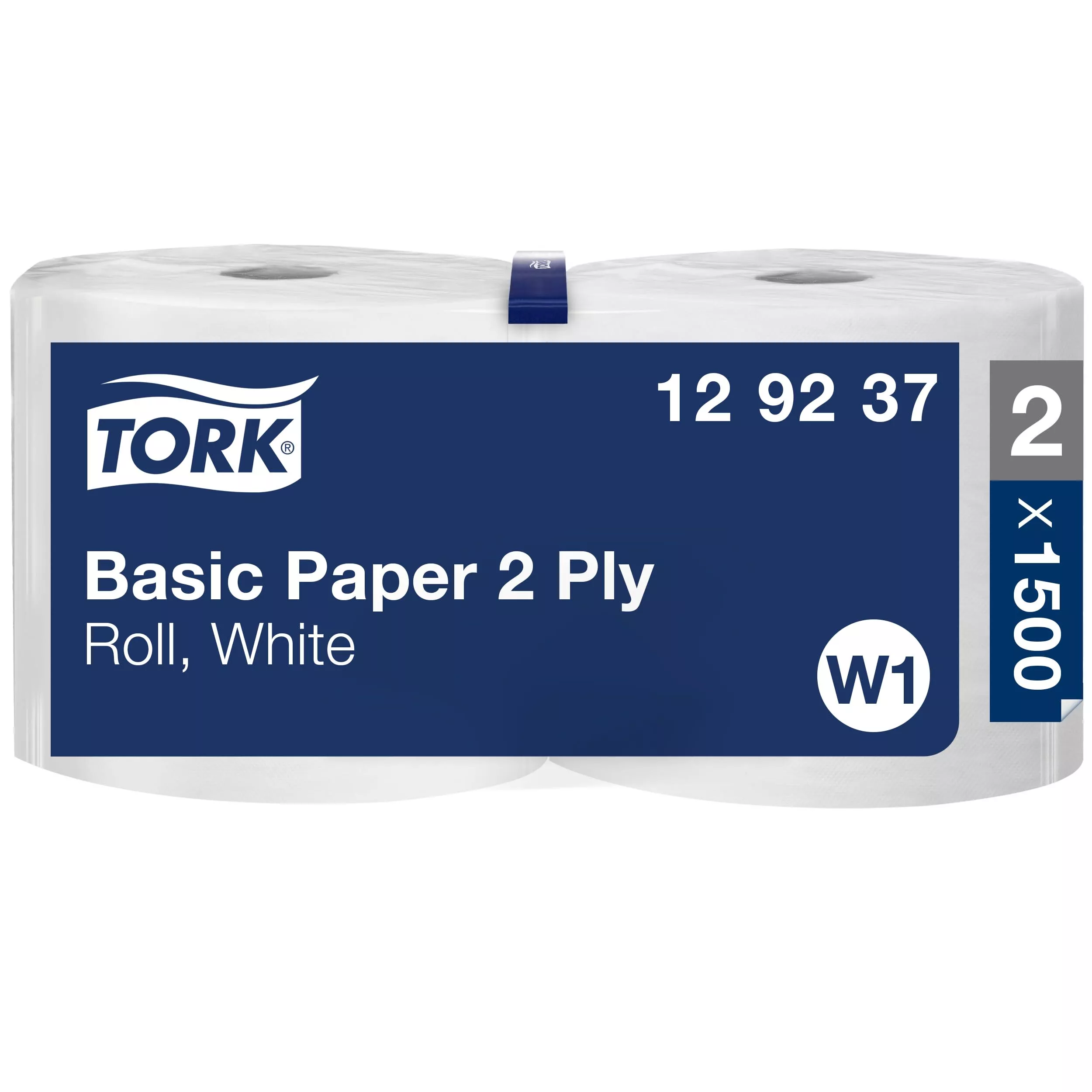 Tork Standard-Papierwischtücher, Rolle Weiß W1, Mehrzweck, 1 × 510 m, 129237