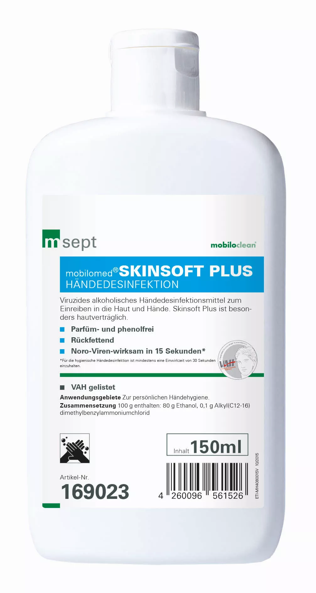 Cleanclub Haut-/Händedesinfektion Skinsoft PLUS 150ml