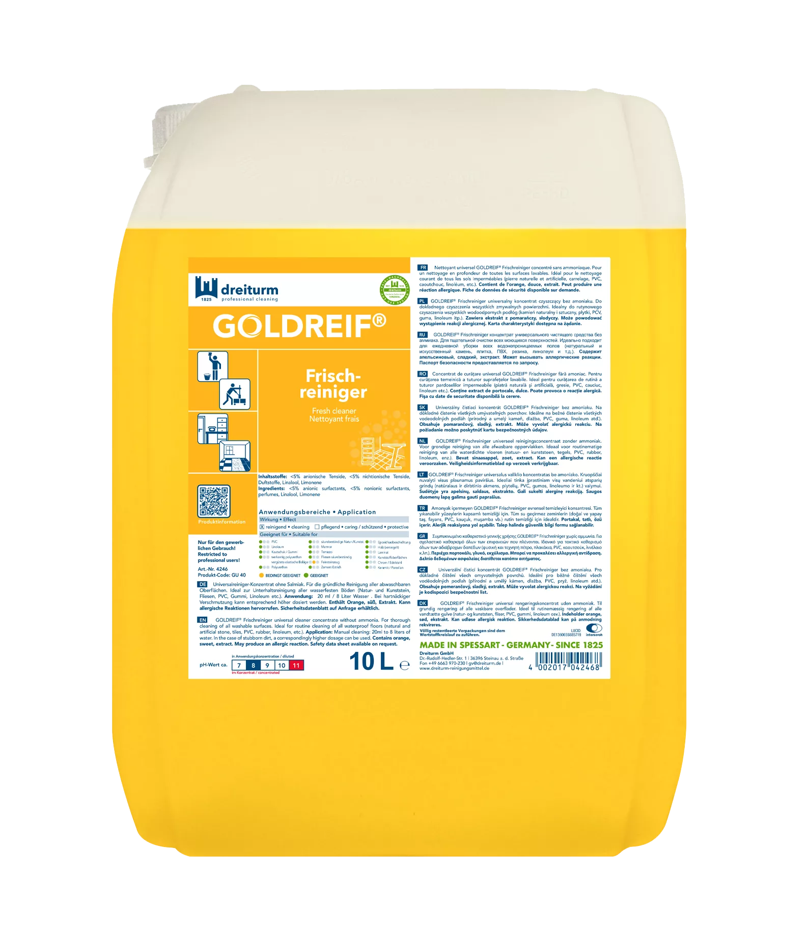 Dreiturm Goldreif Frischreiniger – 10L Kanister