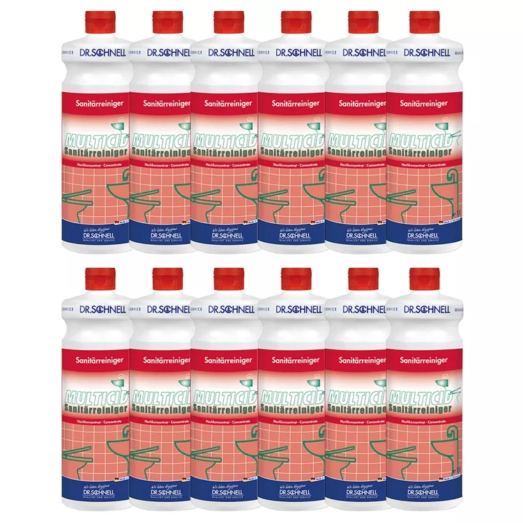 Sparset 12x Dr.Schnell Multicid Sanitärreiniger 1 L