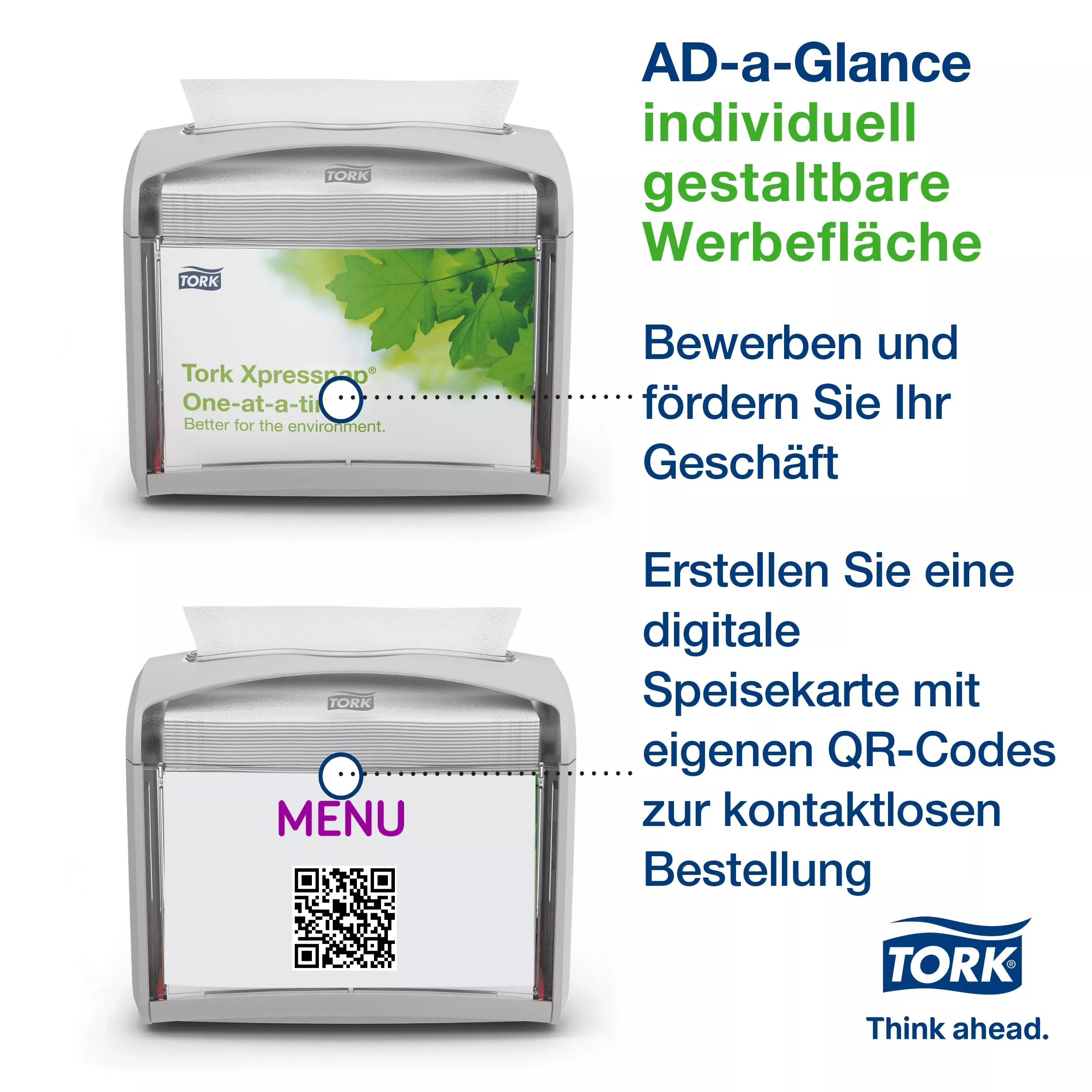 Tork Xpressnap® Tischspender Hellgrau N4, Signature Linie, 16,9 cm × 20 cm × 14,1 cm