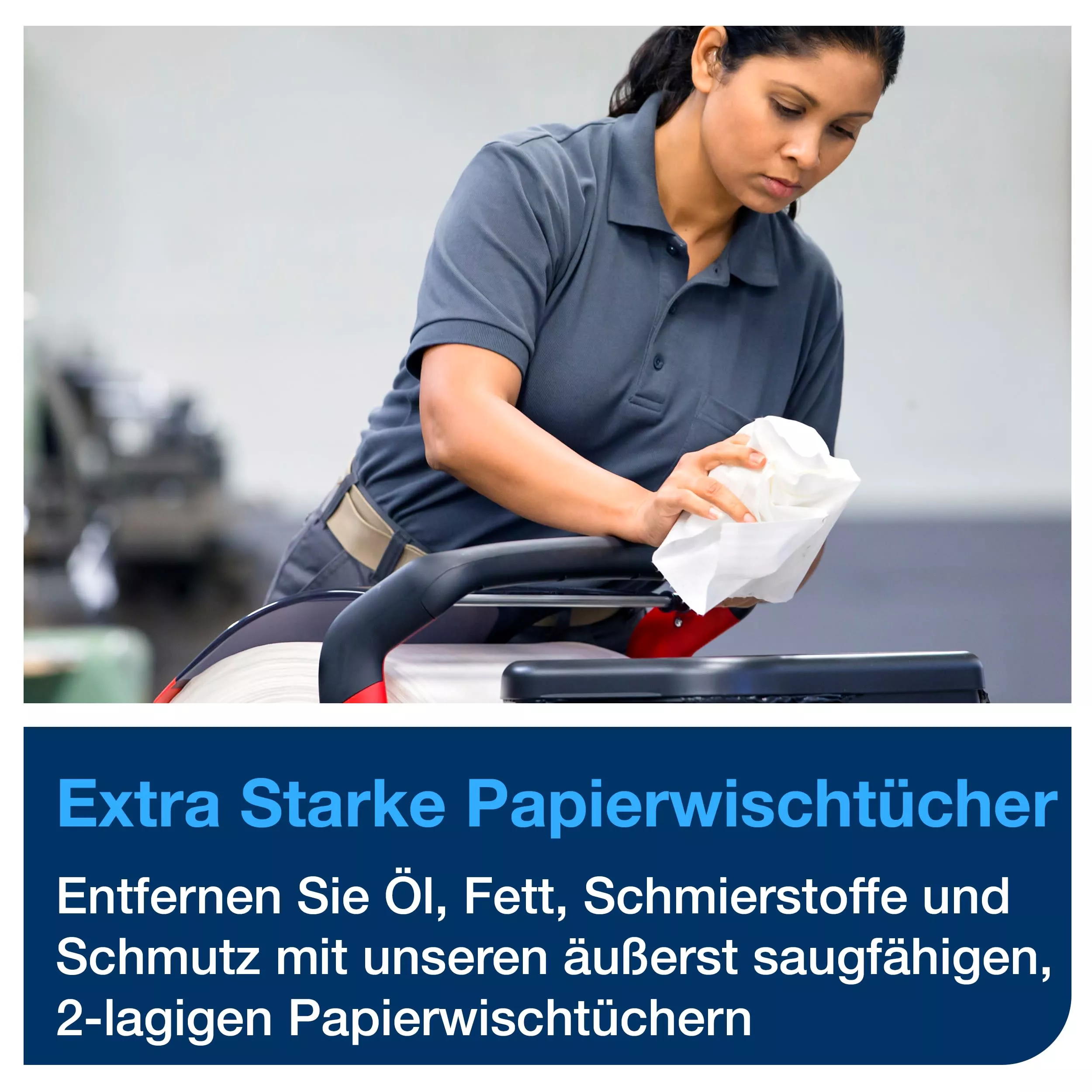 Tork Extra Starke Mehrzweck Papierwischtücher Weiß W1, Rolle, 1 × 1.000 Blatt, 130060