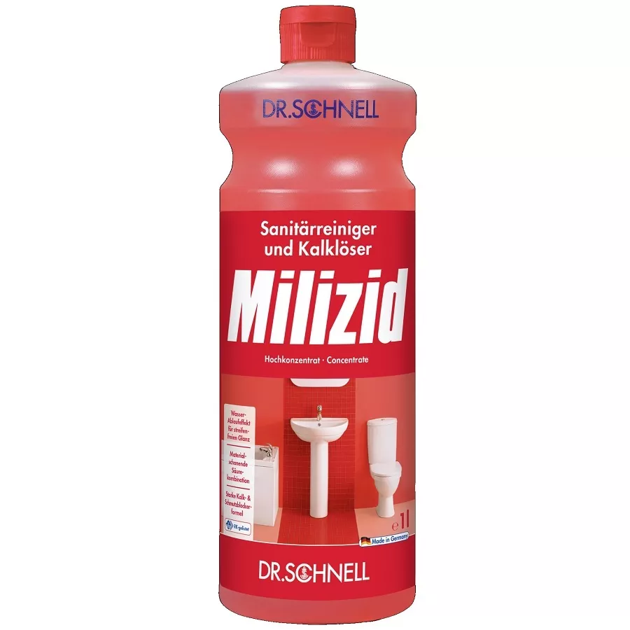 Dr. Schnell Milizid Sanitärreiniger & Kalklöser 1 l