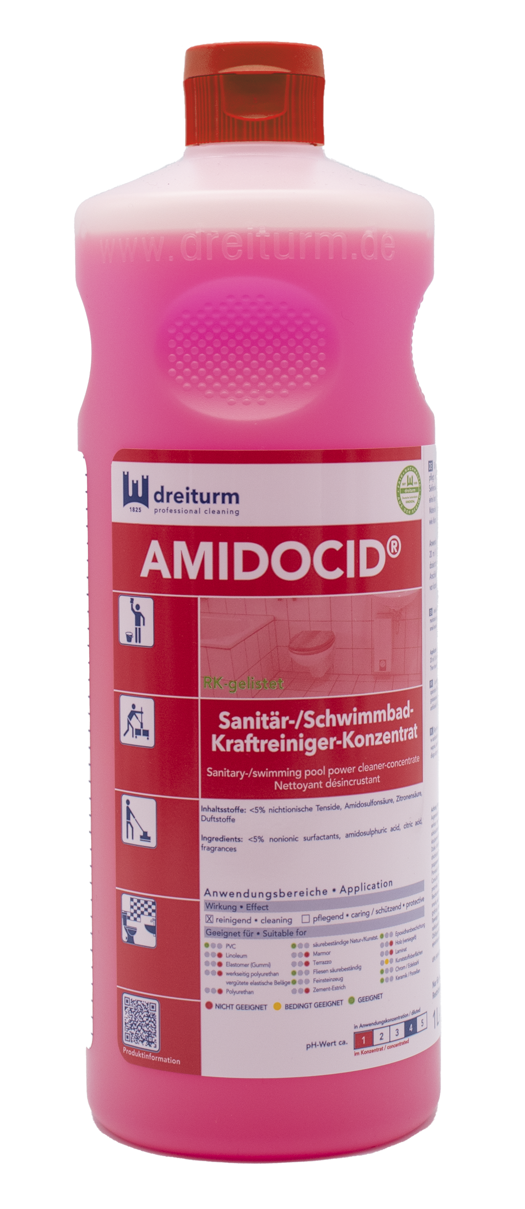 Dreiturm Sanitärreiniger Amidocid 1L