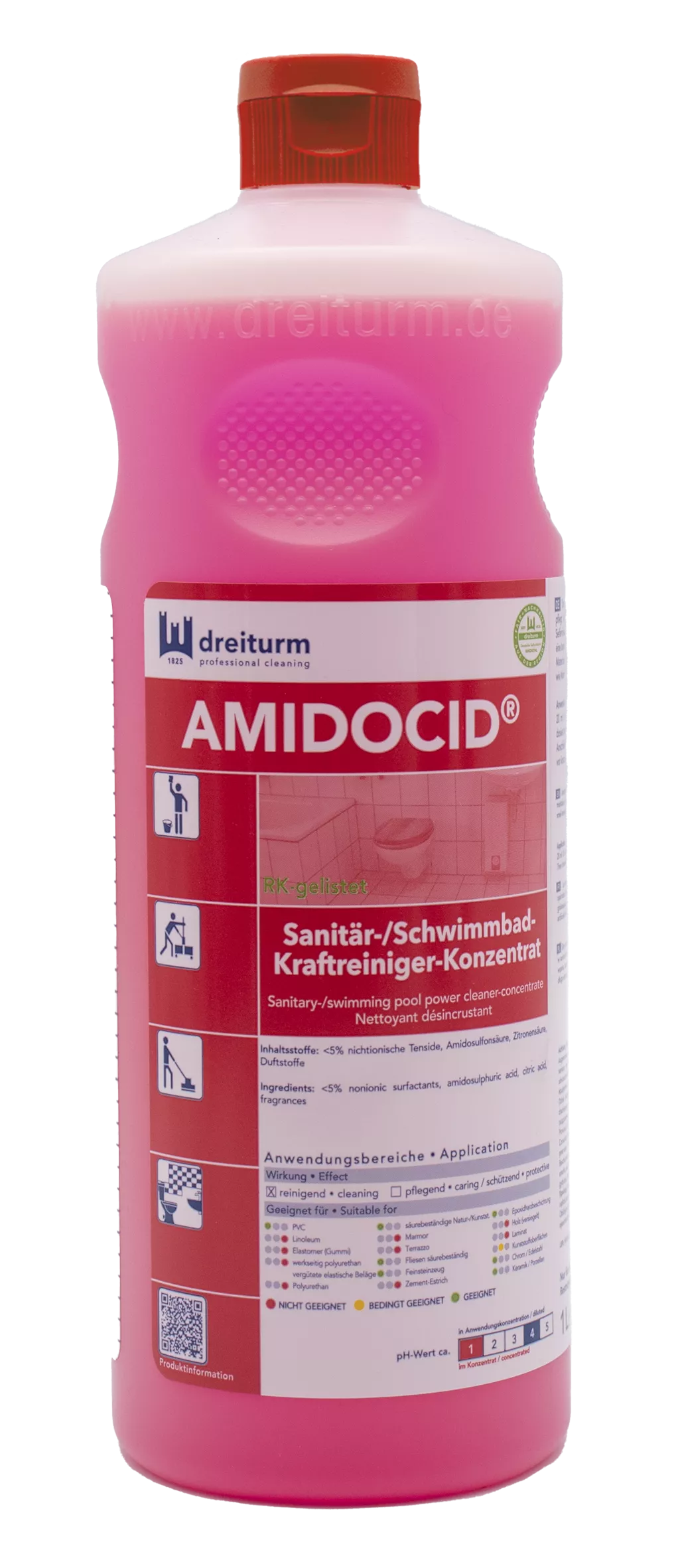 Dreiturm Sanitärreiniger Amidocid 1L