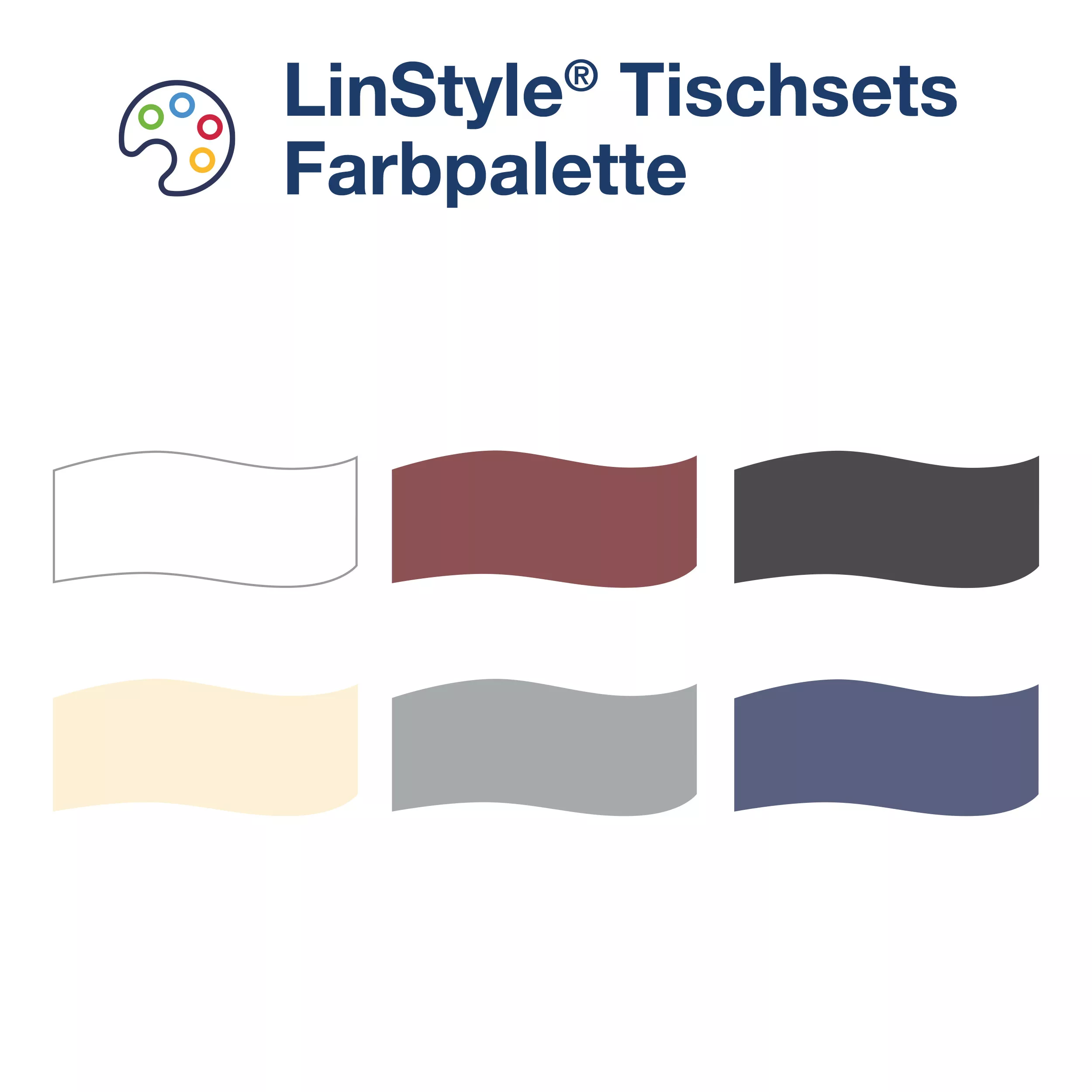 Tork LinStyle® Tischset Weiß, 39 cm × 30 cm, 5 × 100 Tischsets, 474401