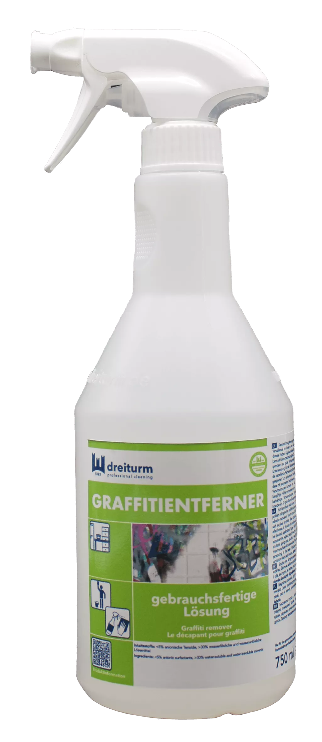 Dreiturm Graffitientferner – 750 ml Sprühflasche