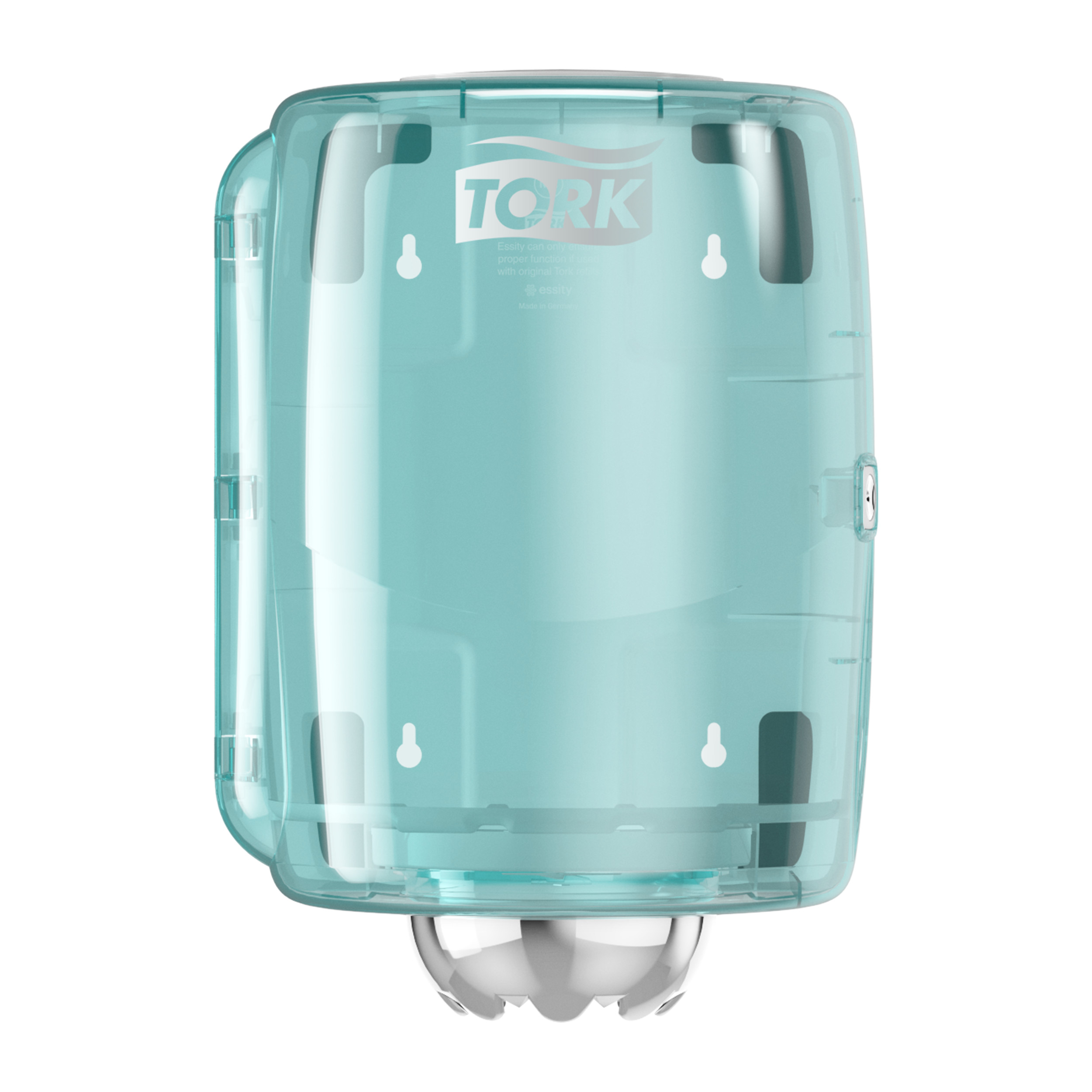 Tork Innenabrollungsspender Weiß und Türkis M2, Robustes Design, Performance Linie, 659000