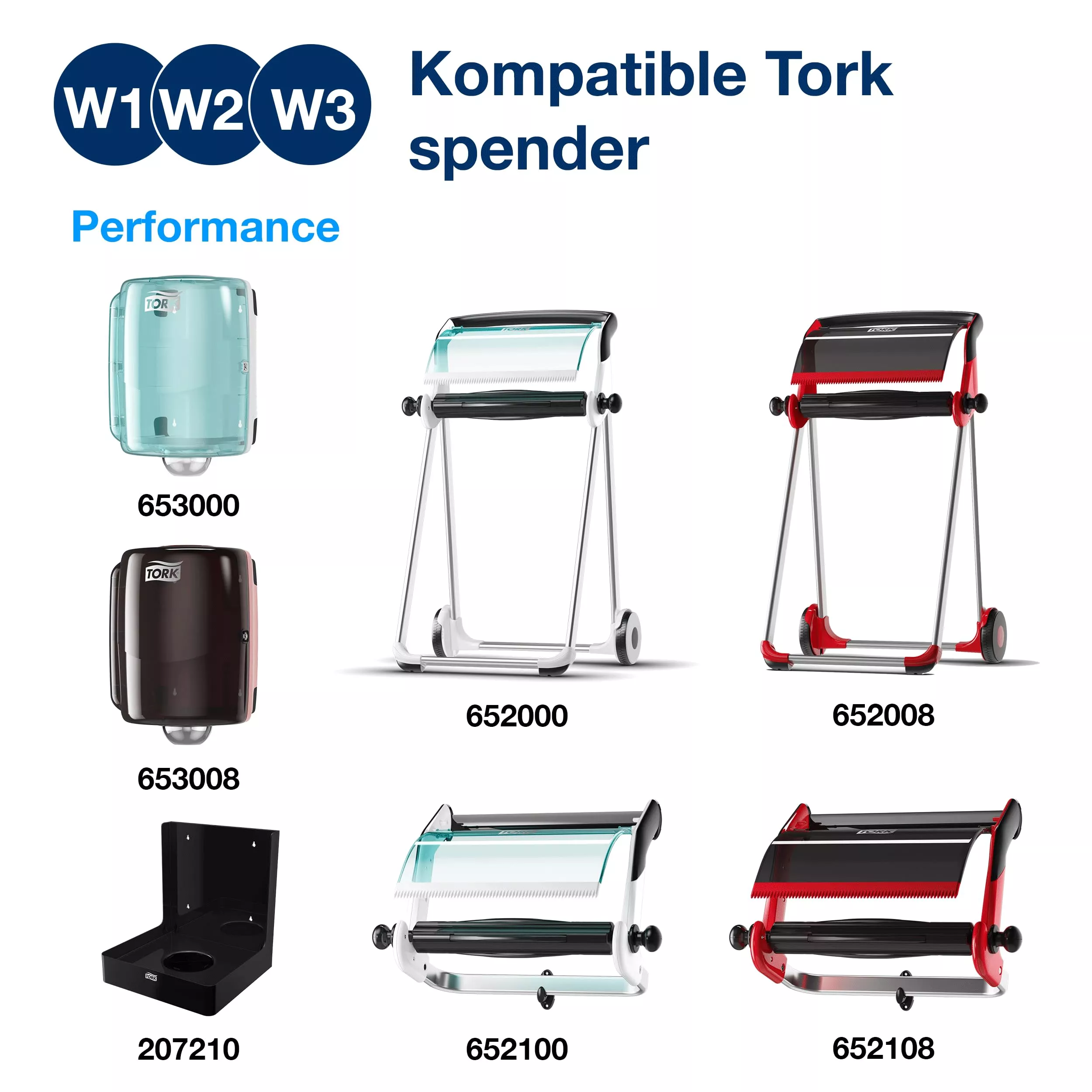 Tork Langlebige Reinigungstücher Weiß W1/2/3, Kombirolle, 1 × 300 Tücher, 90537