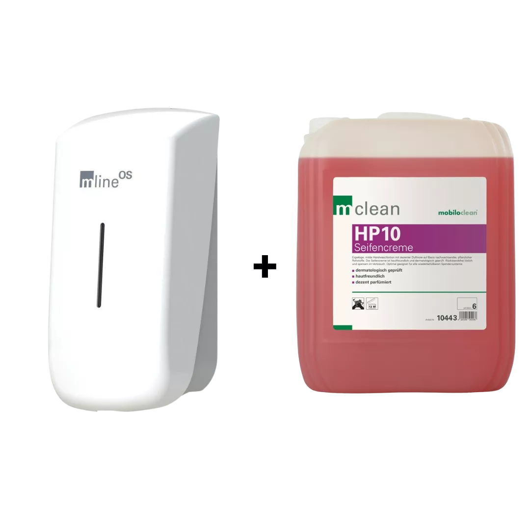 Cleanclub OS Seifenspender SET – Cleanclub Seifenspender groß inkl. HP10 Seifencreme 10 L