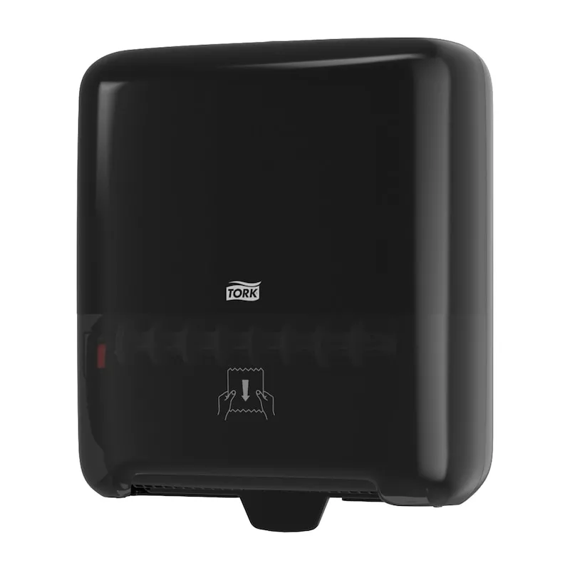 Tork Matic® Spender für Rollenhandtücher Schwarz H1, Einzeltuchentnahme, Elevation Design, 551008