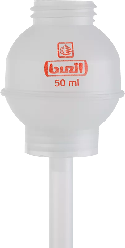 Buzil Dosierkugel 50 ml, transparent für 1 l Flasche H629