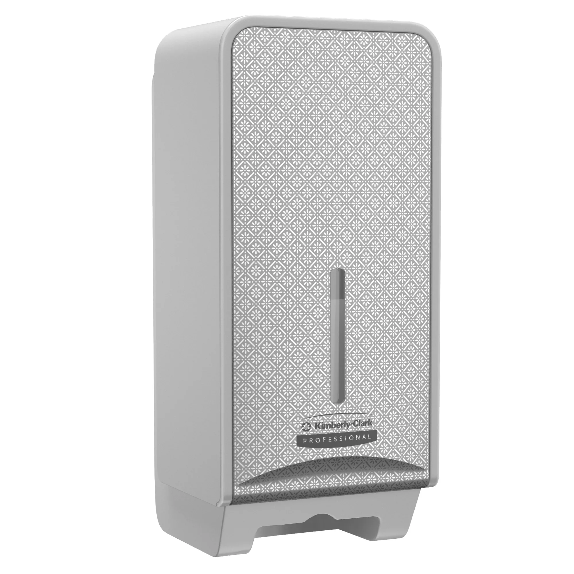 ICON Toilettenpapierspender für gefaltetes Einzelblatt-Toilettenpapier, Grau