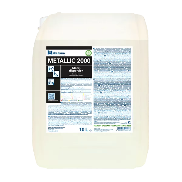 Dreiturm Hochglanzdispersion Metallic 2000 – 10 L