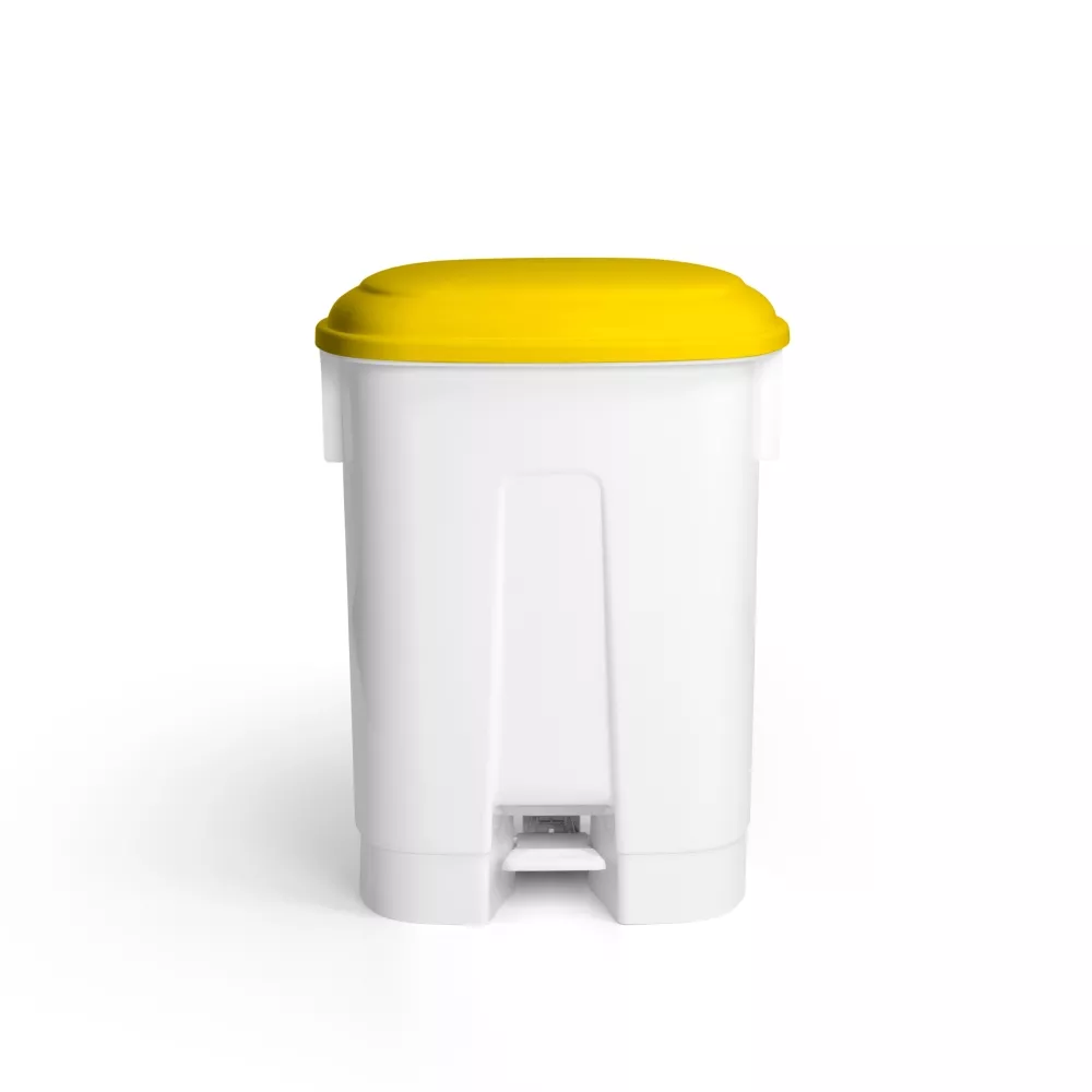 TTS Derby Tretabfalleimer 60 L mit Deckel gelb