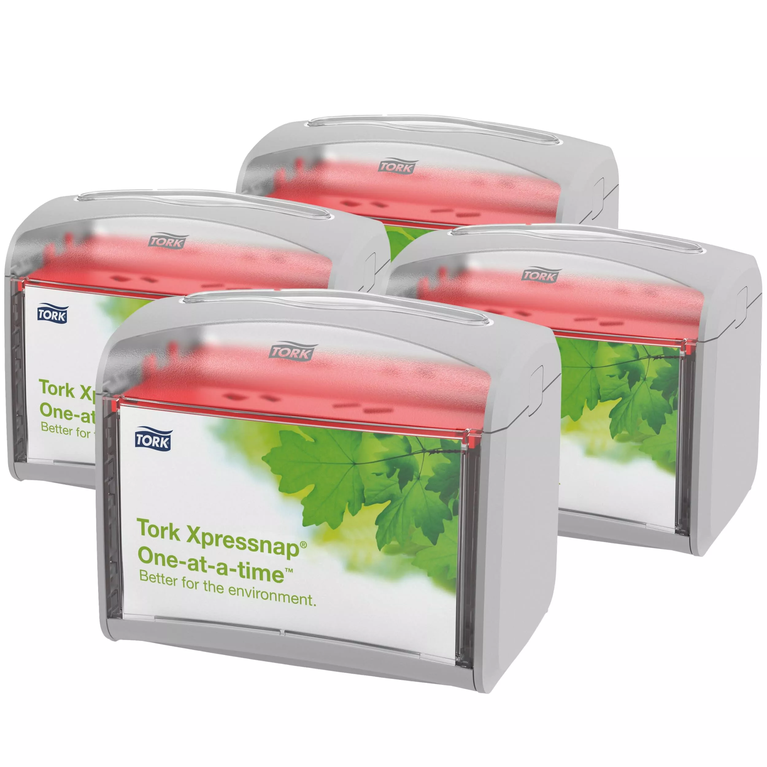 Tork Xpressnap® Tischspender Hellgrau N4, Signature Linie, 16,9 cm × 20 cm × 14,1 cm