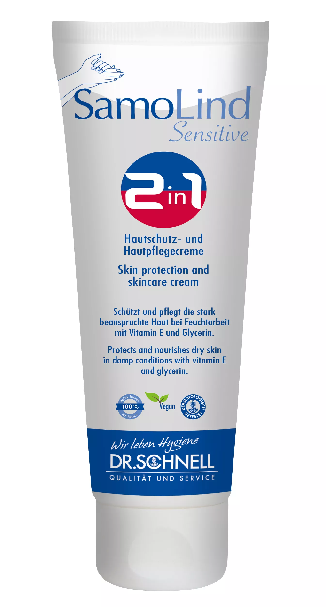 Dr. Schnell SAMOLIND Sensitive 2 in 1 Hautschutzcreme - 50 ml