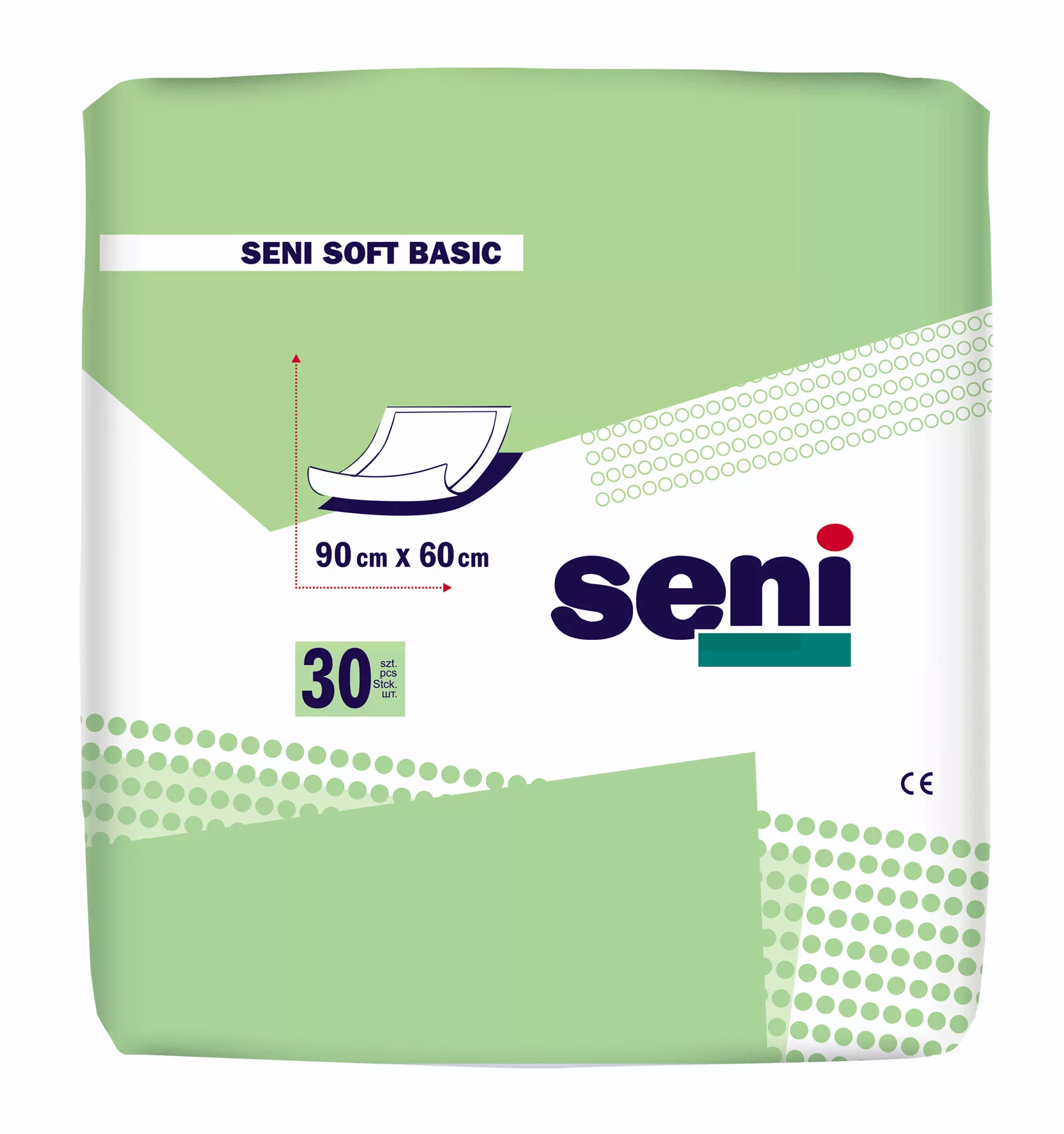 Seni Soft Basic Krankenunterlage 90x60 (1 Packung = 30 Stück)