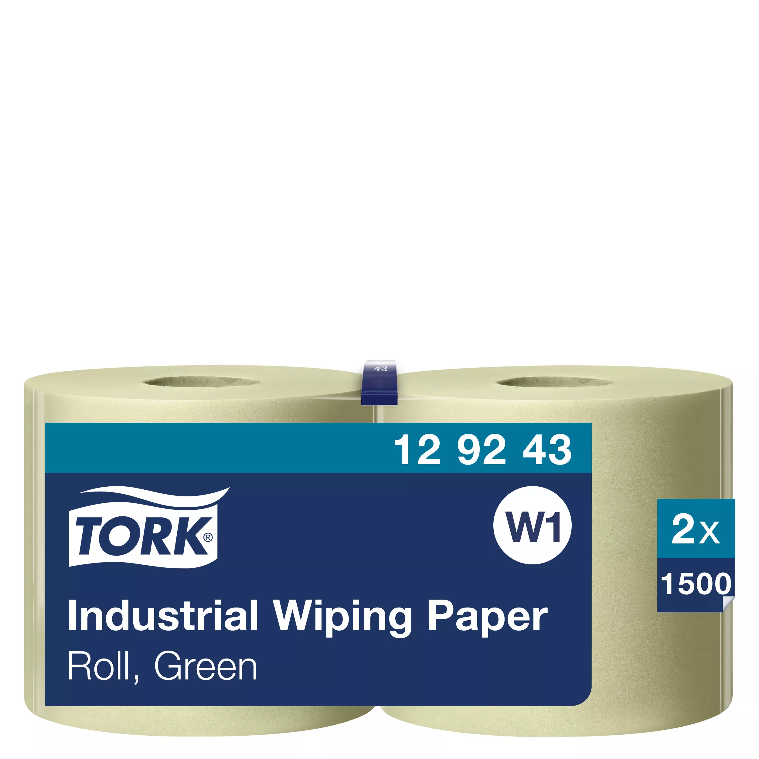 Tork Industrie Papierwischtücher Grün W1, Saugfähig, 1 × 1.500 Blatt, 129243