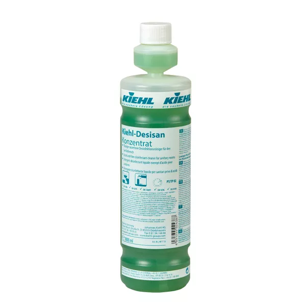 Kiehl Desisan Konzentrat – 1L Flasche Flüssiger Desinfektionsreiniger für Sanitärbereich