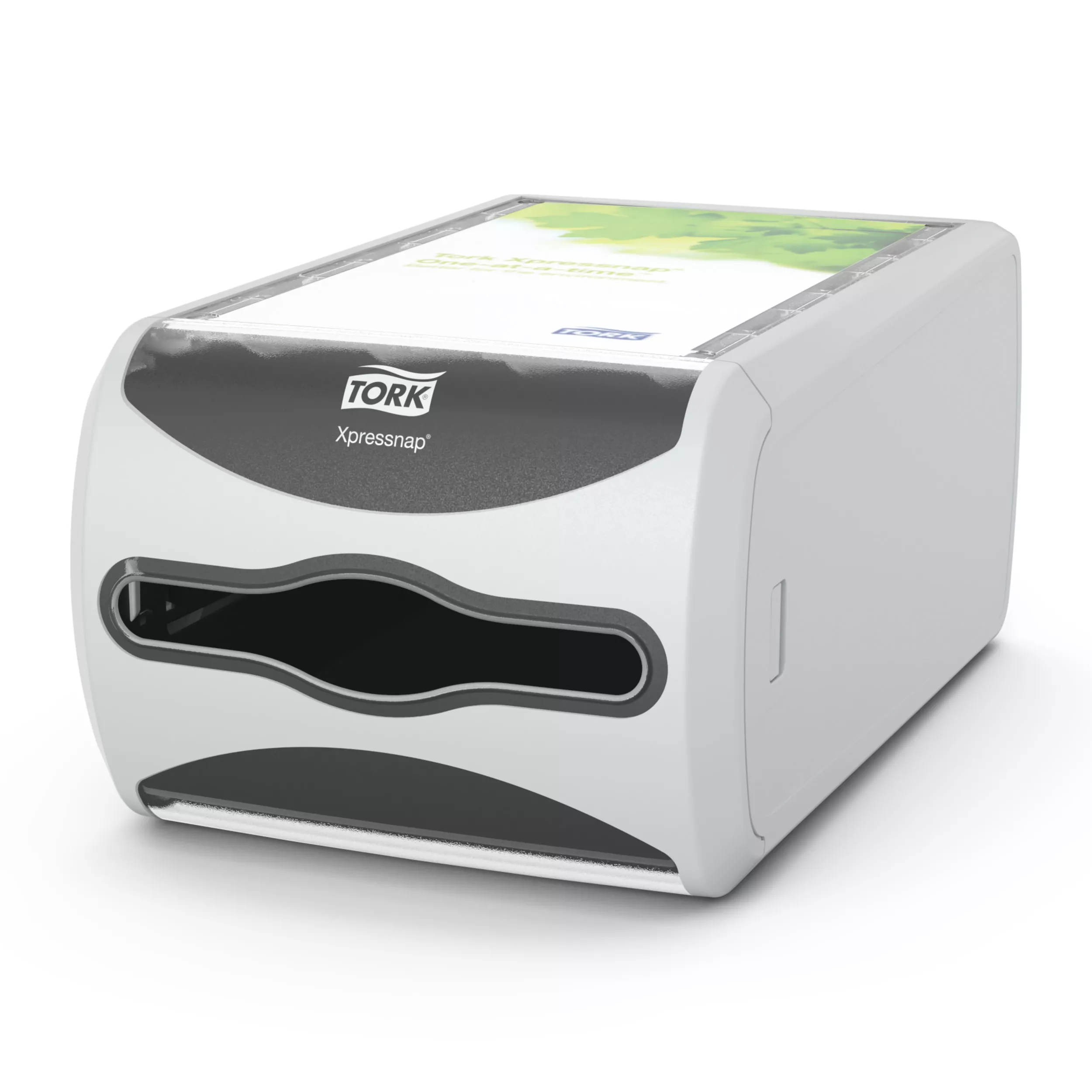 Tork Xpressnap® Thekenspender Hellgrau N4, Signature Linie, 14,5 cm × 19,1 cm × 30,7 cm, 272513