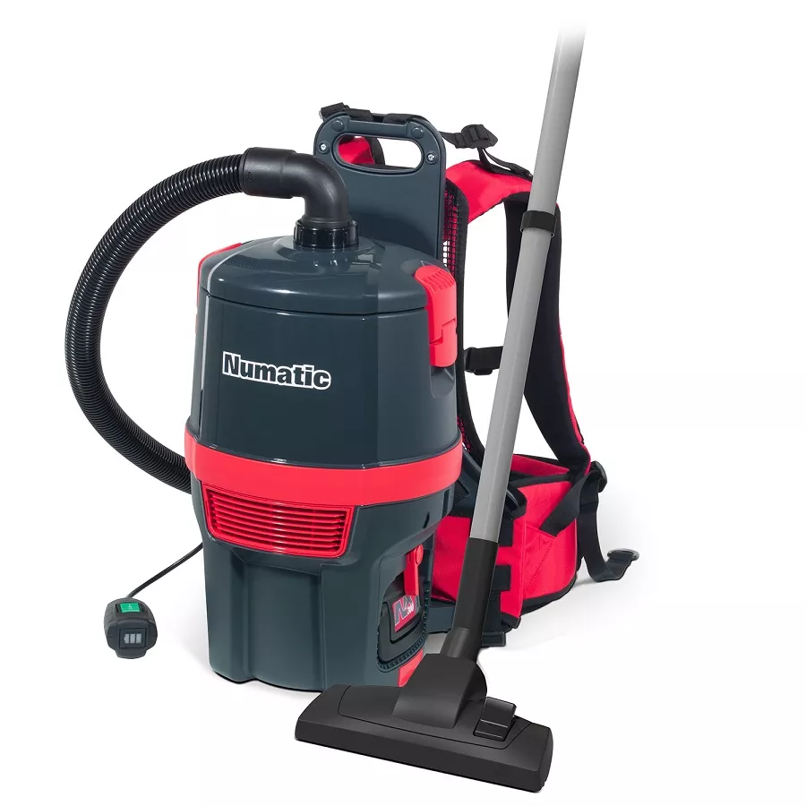 Numatic RSB150NX/0 Batterie-Rucksacksauger mit Ladegerät, inkl. Zubehörset AA30E (ohne AKKU)